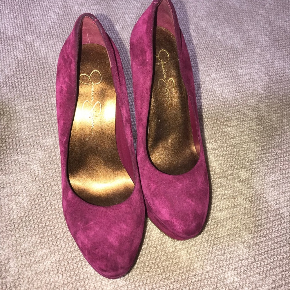 Jessica Simpson Wine Heels